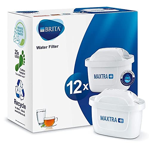 BRITA S1330 MAXTRA+ water filter cartridges, compatible with all jugs for chlorine and limescale reduction, 12 pack