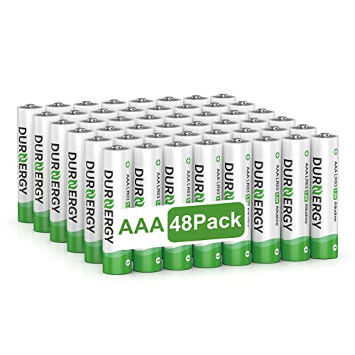 DURNERGY AAA Batteries 48 Pack, 10 Years Shelf Life, Triple AAA Batteries 1200mAh for Remote Control, Piles AAA, LR03 Alkaline