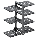 Dyreps Pots and Pans Organizer Under Cabinet - 7 Tier Pot and Pan Organizer Inside Cabinet, Heavy Duty Kitchen Cabinet Organizer, Height Adjustable Pot Organizer Pan Storage for Kitchen