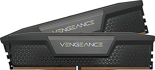 CORSAIR VENGEANCE DDR5 RAM 64GB (2x32GB) 5200MHz CL40-40-40-77 1.25V Intel XMP Desktop Computer Memory - Black (CMK64GX5M2B5200C40)