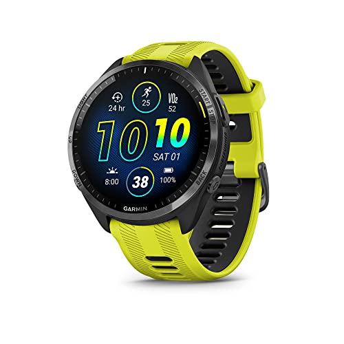 Garmin Forerunner® 965 Running Smartwatch, Colorful AMOLED Display, Training Metrics and Recovery Insights, Amp Yellow and Black