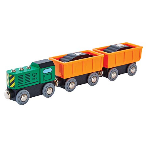 Hape Railway Diesel Freight Train, L: 9.8, W: 1.4, H: 1.9 inch