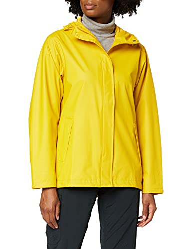 Helly Hansen Women's Moss Hooded Waterproof Windproof Raincoat, 344 Essential Yellow, Medium