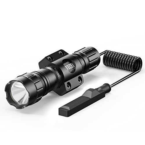 Feyachi FL22-MB Tactical Flashlight 1200 Lumen LED Weapon Light with Low Profile M Lock Flashlight Mount, Pressure Switch