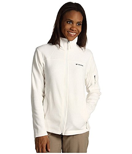 Columbia Cool Intervention Women's Fleece Jacket Coat (Medium, Ivory)