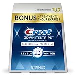 Crest 3D Whitestrips Professional Effects Plus, 3D White, Teeth Whitening Strip Kit, 48 Strips (24 Count Pack), Crest Teeth Whitening Strips, Teeth Whitening Kit