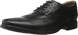 Clarks mens Tilden Walk Oxford, Black Leather, 9.5 US