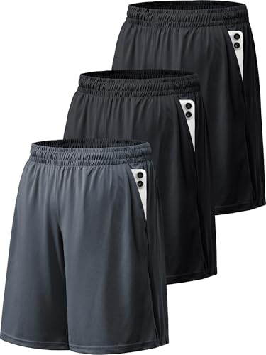 BALENNZ Athletic Shorts for Men with Pockets and Elastic Waistband Quick Dry Activewear