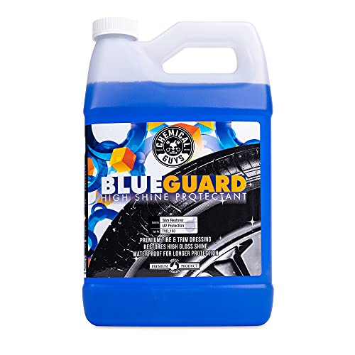 CHEMICAL GUYS TVD_103 Blue Guard II Wet Look Premium Sprayable High Gloss Shine Dressing and Conditioner for Rubber and Plastic Safe for Cars, Trucks, Motorcycles, RVs & More, 128 fl oz (1 Gallon)