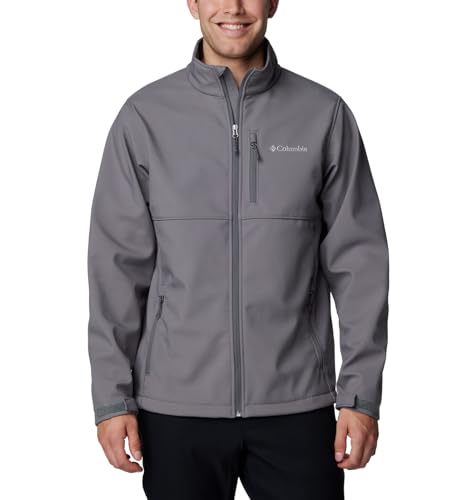 Columbia Men's Ascender Softshell Jacket, City Grey, Medium