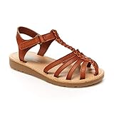 Simple Joys by Carter's Girls Freya Gladiator Sandal, Brown, 6 toddler