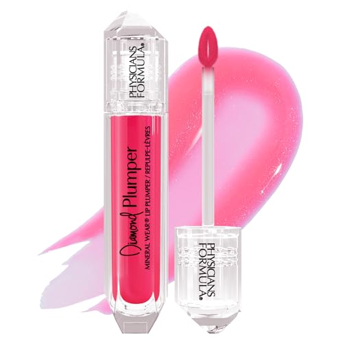 Physicians Formula Mineral Wear Diamond Lip Plumper Gloss, Dermatologist Tested Pink Radiant Cut