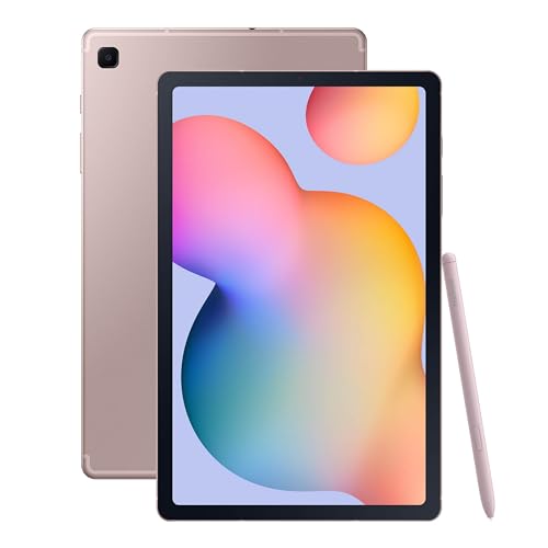 SAMSUNG Galaxy Tab S6 Lite (2024) 10.4' 64GB WiFi Android Tablet, S Pen Included, Gaming Ready, Long Battery Life, Slim Metal Design, Expandable Storage, US Version, Chiffon Pink, Amazon Exclusive