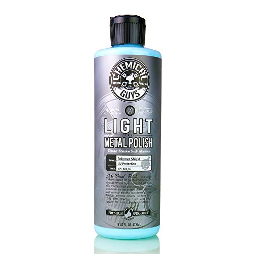 Chemical Guys SPI_404_16 Light Metal Polish (Works on Chrome, Stainless Steel, Aluminum & More), 16 fl oz