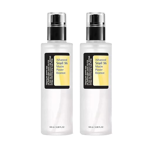 2PCS Advanced Snail 96% Mucin Power Essence, 100mL /3.38 fl.oz Snail Secret Mucin Serum for Skin Care