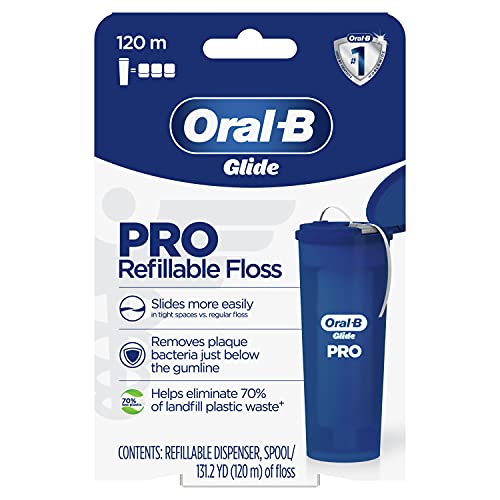 Oral-B Glide PRO Refillable Dental Floss Starter Kit, 120m