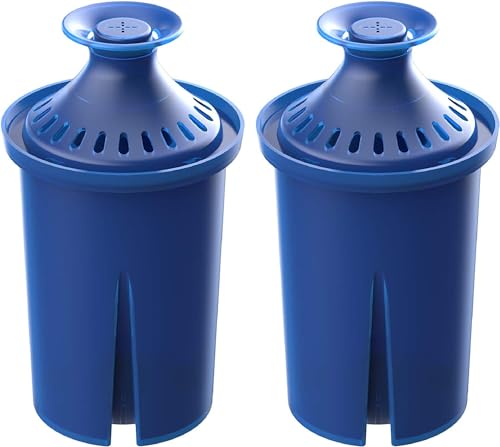 AQUA CREST Water Filter, Intended for Brita® Elite® Water Filter, Pitchers and Dispensers, Everyday, UltraMax, Metro+, XL and More, Lasts 6 Months, 2 Pack