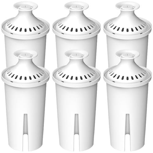 Max Strength Pro Water Filter Replacement for Brita® Pitchers & Dispensers, Classic OB03, Mavea® 107007, 35557 & More, NSF Certified Water Pitcher Filter, 1 Year Supply, Fits Brita & Mavea, 6 Count