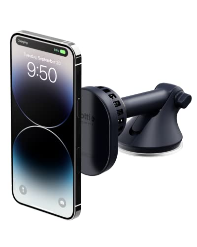 iOttie Velox Pro MagSafe Compatible Dash & Windshield Car Mount with Wireless Charging & CryoFlow™ Cooling Compatible with MagSafe Phones Including iPhone 12/13/14/15/16 Series (Car Charger Included)