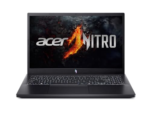 acer Nitro V Gaming Laptop | AMD Ryzen 5 7535HS Hexa-Core Processor | NVIDIA GeForce RTX 4050 Laptop GPU | 15.6' FHD IPS 144Hz Display | 8GB DDR5 | 512GB SSD | WiFi 6 | Backlit KB | ANV15-41-R5N6