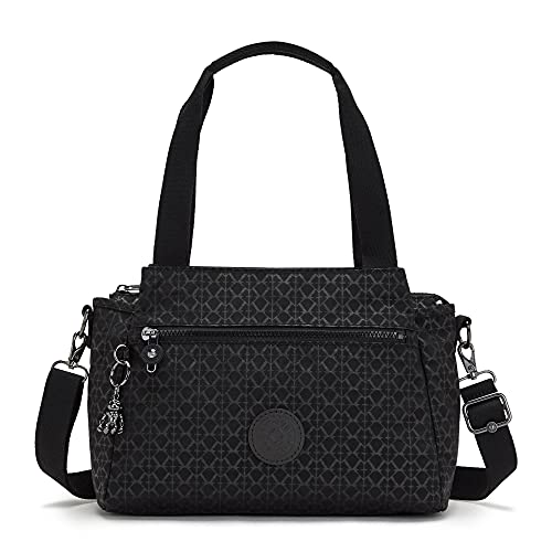 Kipling Womens Elysia Crossbody Bag, Lightweight, Multi-compartment Magnetic Snap Pockets, Shoulder Bag, Signature Embossed, 11.5 L X 9 H X 5 D US