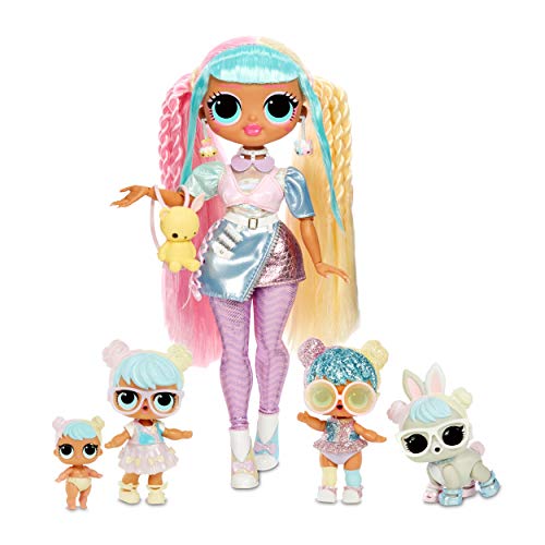 L.O.L. Surprise! OMG Bon Bon Family with 45+ Surprises Including Candylicious OMG Doll, Bon Bon, Bling Bon Bon, Lil Bon Bon, Hop Hop, Accessories, and Foldable Playset | Kids 36 Months - 10 Years Old