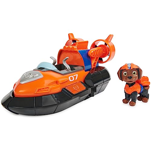 Paw Patrol, Zuma’s Deluxe Movie Transforming Toy Car with Collectible Action Figure, Kids Toys for Ages 3 and up