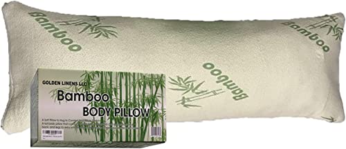 Golden Linens LLC Hotel Quality Shredded Memory Foam Pillow with Removable Cover with Zipper (Body pillow 16' X 48')
