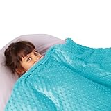 Super-Soft Kids Weighted Blanket 5 Pounds - Weighted Blanket for Kids - Easy to Clean, Washable Minky Cover - 36x48 Inches 5lbs Child Weighted Blanket - Small Heavy Blanket for Girls and Boys