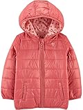 Simple Joys by Carter's Girls' Puffer Jacket, Pink Hearts, 2T