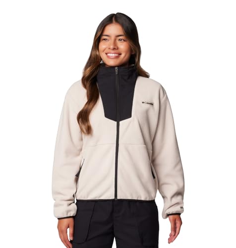 Columbia Women's Sequoia Grove Full Zip Fleece, Dark Stone/Black, Medium