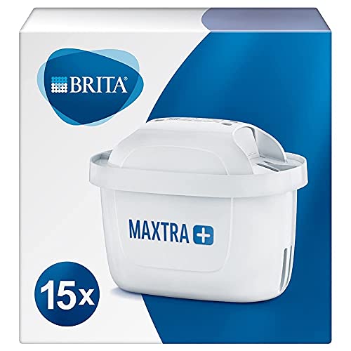 BRITA 1042931 Maxtra Replacement Water Filter Cartridges, Compatible With All Brita Jugs, Reduce Chlorine, Limescale And Impurities For Great Taste, 15 Pack