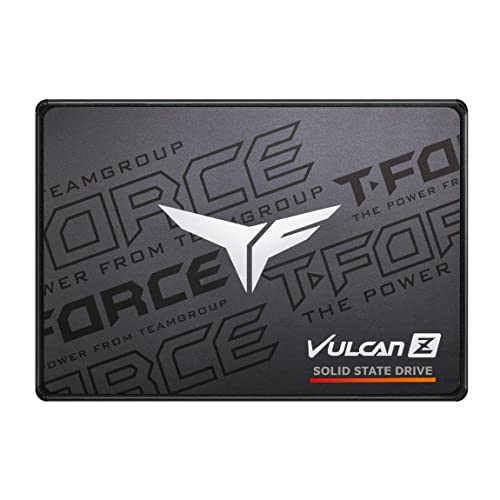 TEAMGROUP T-FORCE VULCAN Z 1TB SLC Cache 3D NAND TLC 2.5 Inch SATA III Internal Solid State Drive SSD (R/W Speed up to 550/500 MB/s) T253TZ001T0C101