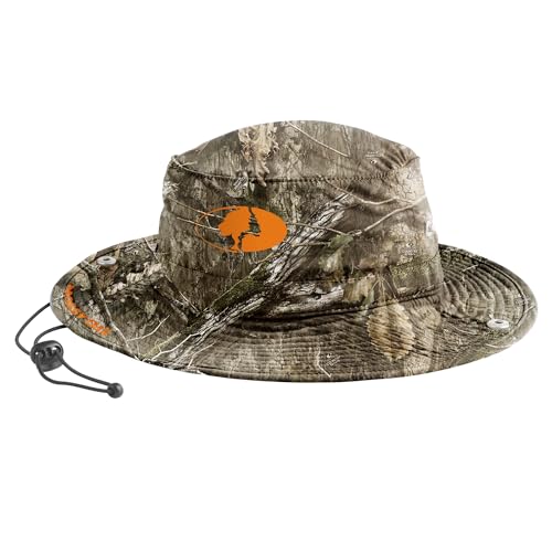 MISSION Mossy Oak Bucket Hat, Country DNA - Unisex Wide-Brim Hat for Men & Women - Lightweight, Foldable & Durable - Cools Up to 2 Hours - UPF 50 Sun Protection - Machine Washable