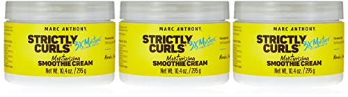 Marc Anthony Strictly Curls 3X Moisture Smoothie Cream 10 Ounce (295ml) (3 Pack)