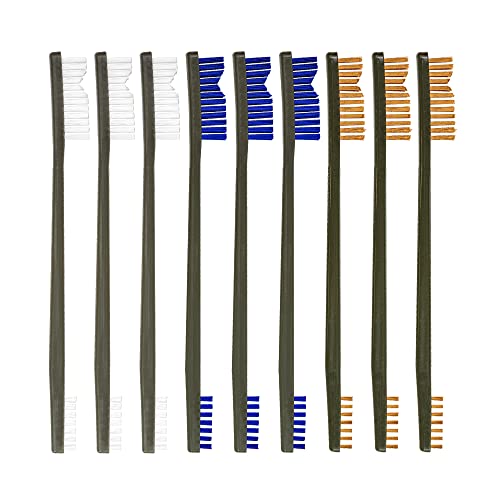 Otis Technology 3 Nylon/3 Bronze/3 Blue Nylon 9 Pack AP Brushes (IP-316-9-BBN)