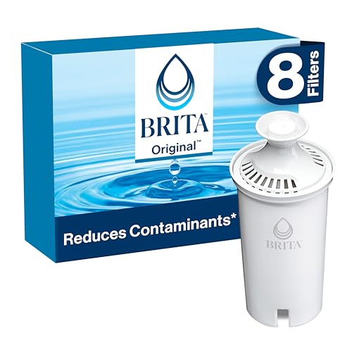 Brita Standard Water Filter for Pitchers and Dispensers, BPA-Free, Reduces Copper, Cadmium and Mercury Impurities, Lasts Two Months or 40 Gallons, Includes 2 Filters