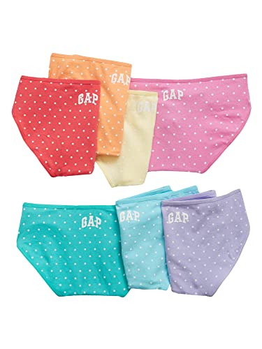 GAP girls Bikini Style Underwear, Multi Logo 7 Pack, Large US