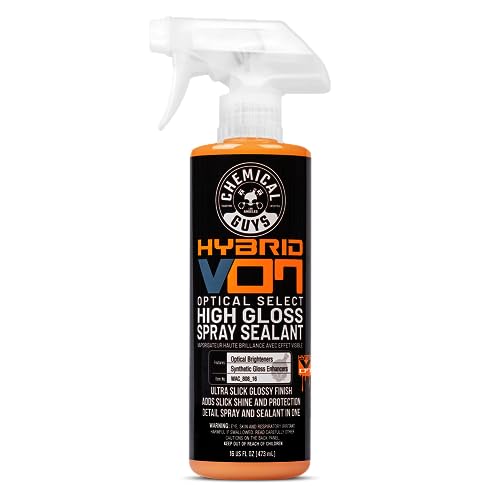 Chemical Guys WAC_808_16 Hybrid V7 Optical Select High Gloss Spray Sealant & Quick Detailer (Safe for All Finishes Including Ceramic Coatings), 16 fl oz, Orange Scent