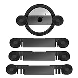 Qicaitulife 4-Pack Adjustable Pot Lid Organizer for cabinet Door, 6.5-14ft Lid Storage Secures to Cabinet Door or Wall - Pan Lid Storage Kitchen Solutions (Black)