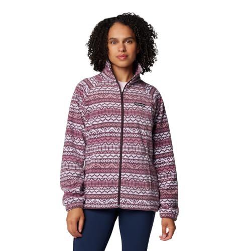 Columbia Women's Benton Springs Printed Full Zip, Moonvista Madras, Large