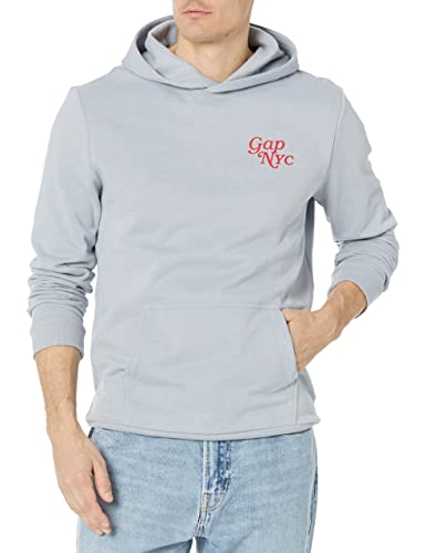 GAP mens Vintage Soft Hoodie Sweatshirt, Crystal Blue Dusk, Medium US