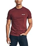 Nautica Men's Short Sleeve Solid Crew Neck T-Shirt, Royal Burgundy, Medium