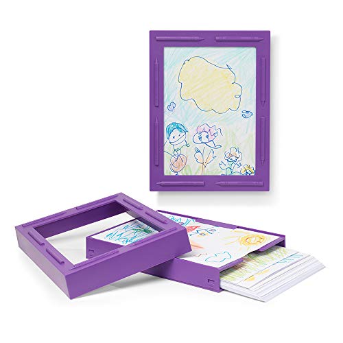 Room Copenhagen, Crayola Show and Store Picture Frame – Fits A4, Letter Size Paper and Photos – Violet