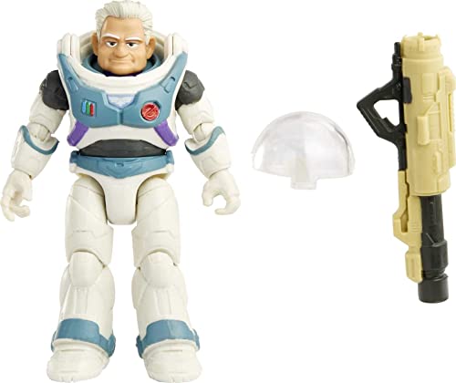 Mattel Disney and Pixar Lightyear Space Ranger Alpha Darby Steel Action Figure, 14 Points of Articulation & Accessories, 5-in Scale