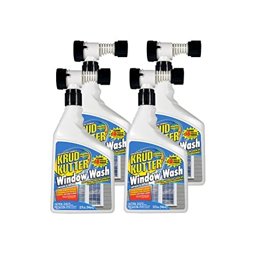 Krud Kutter WW32H4-4PK Window Wash, 4 Pack, Clear, 128 Fl Oz