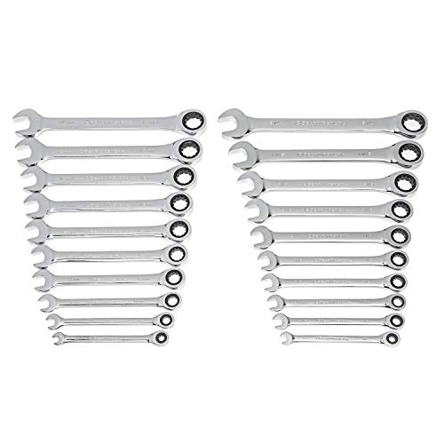 GEARWRENCH 20 Piece Ratcheting Wrench Set | SAE & Metric | 35720