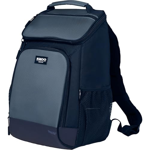 Igloo Top Grip Repreve Eco-Friendly Maxcold Backpack Cooler-Blue