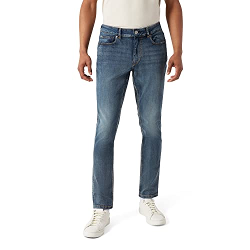 DKNY Mens Jeans Slim Fit Jeans for Men - Slim Fit Men's Stretch Jeans | Premium Basics Mens Jeans Slim Fit Stretch Jeans for Men - Blue and Black Slim Jeans | Stretchy Jeans | Mens Slim Fit Jeans