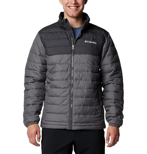 Columbia Men's Powder Lite II Jacket, City Grey/Shark, Medium